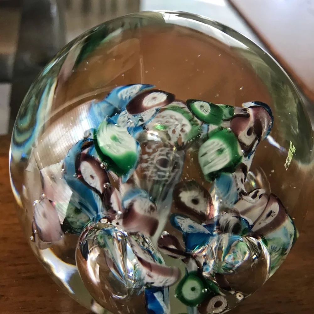 Vintage Murano glass paperweight